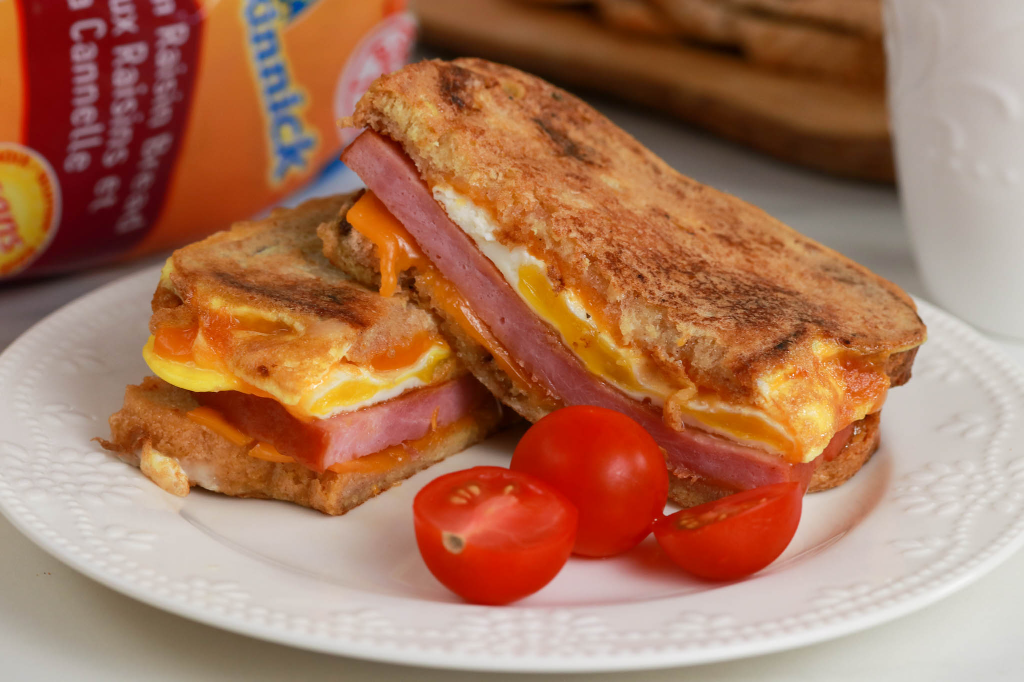 GlutenFree Cinnamon Raisin Breakfast Sandwich